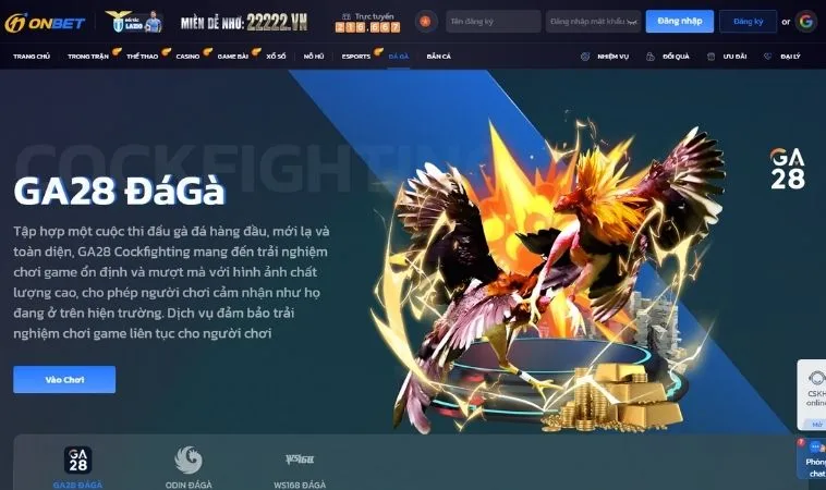 Chi Tiết Cách Chơi Đá Gà GA28 Tại OnBet Giúp Bạn Làm Giàu Nhanh Chóng 1 Đá Gà GA28 Tại OnBet