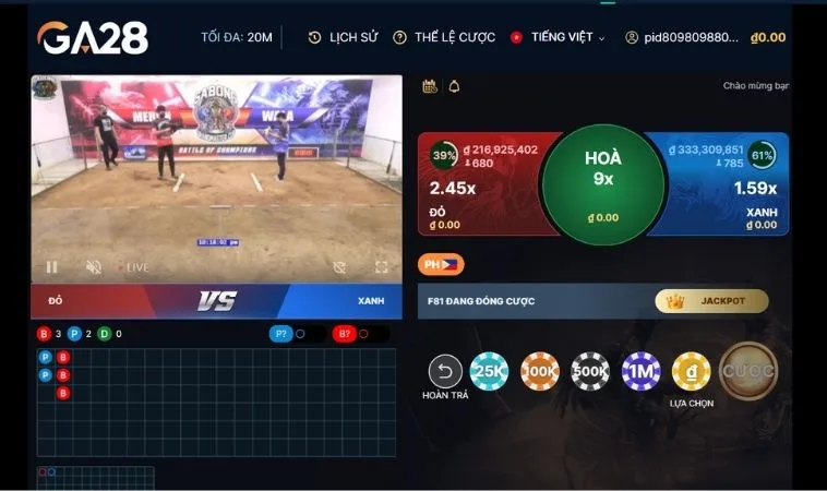 Chi Tiết Cách Chơi Đá Gà GA28 Tại OnBet Giúp Bạn Làm Giàu Nhanh Chóng 2 Các cửa cược tại sảnh Đá Gà GA28 Tại OnBet