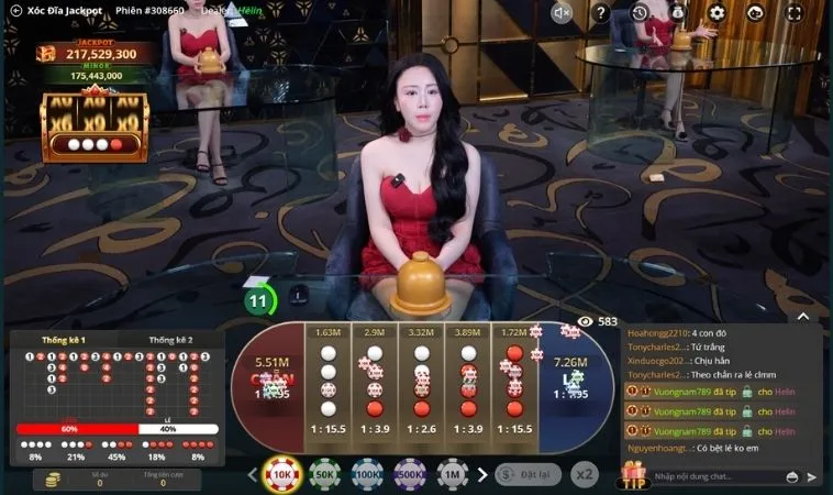 Trò Chơi Xóc Đĩa Tại OnBet Dân Gian Đẳng Cấp Thưởng Lớn Bất Ngờ 2 Giao diện chơi Xóc Đĩa Tại OnBet